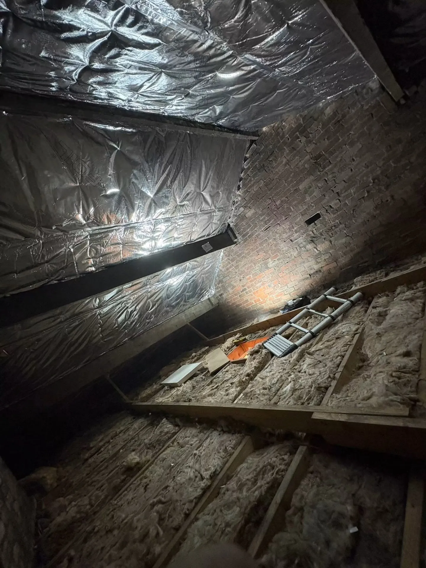 Superfoil replacing previous insulation