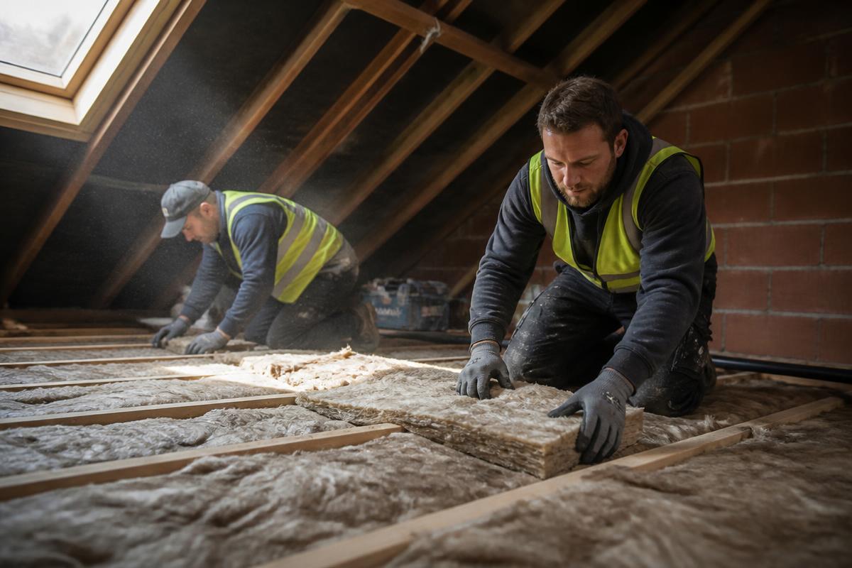 Clean, professionally installed loft insulation by Home Insulation GB